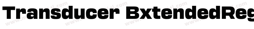 Transducer BxtendedRegular字体转换